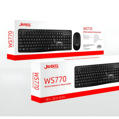 Jedel Wireless Keyboard Mouse Combo Ws770